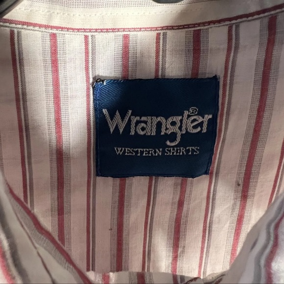 Vintage Wrangler Pearl Snap Button Down Shirt Men’s XXL White Western Shirt - Picture 4 of 8